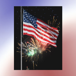 De rode schittering van de Rockets Briefkaart