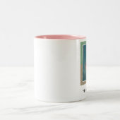 " de rode schoen " tweekleurige koffiemok (Center)