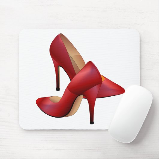 De rode schoenen muismat (Met muis)