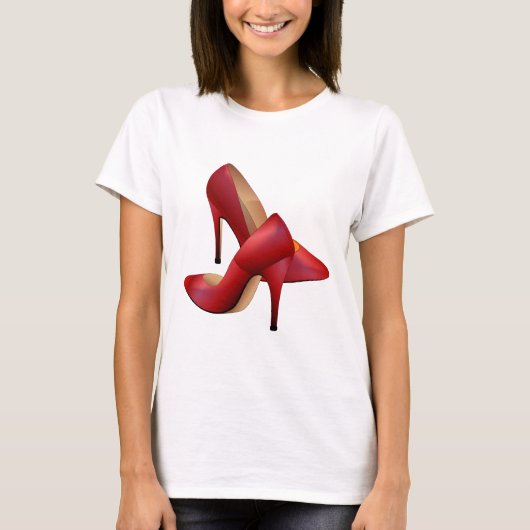 De rode schoenen t-shirt (Voorkant)