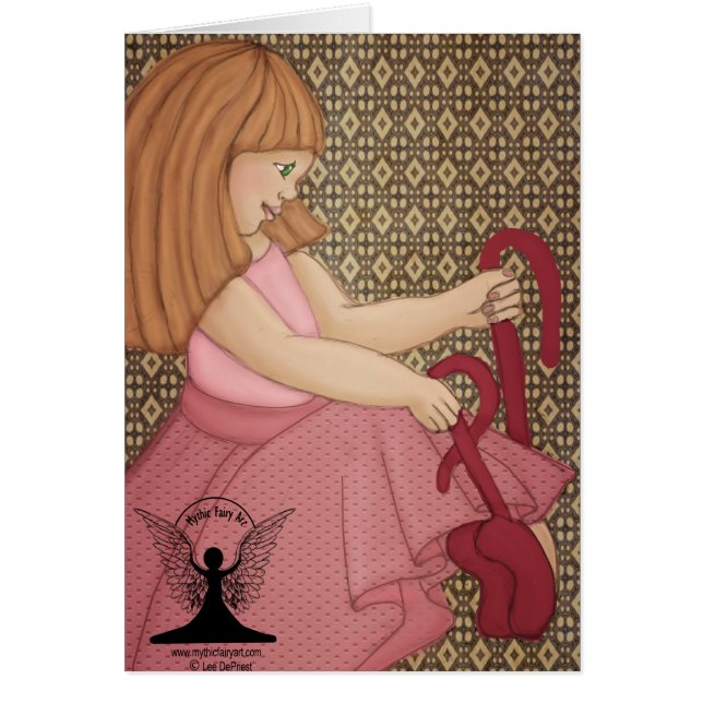 De rode schoenen zijn een feiale tas (Voorkant)