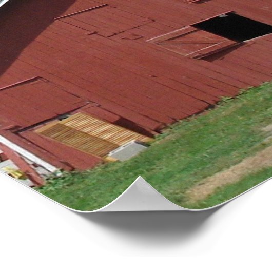 De rode schuur met de watten poster (Hoek)