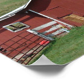 De rode schuur met de watten poster (Hoek)