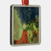 De rode sinx metalen ornament (Rechts)
