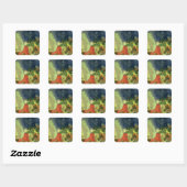 De rode sinx vierkante sticker (Vel)