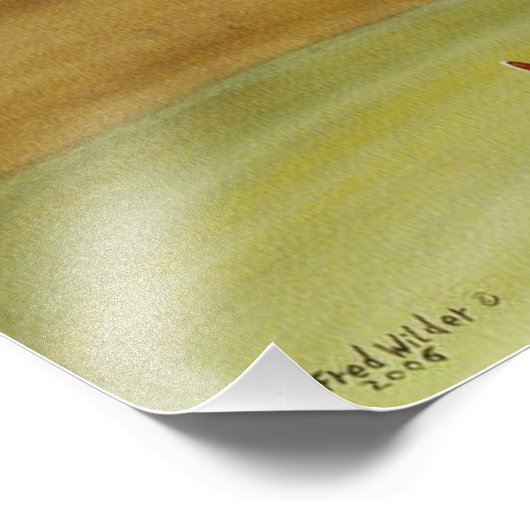 De rode slippers foto afdruk (Hoek)