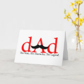 De rode Snor van de Papa Kaart (Gele Bloem)