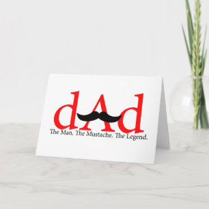 De rode Snor van de Papa Kaart