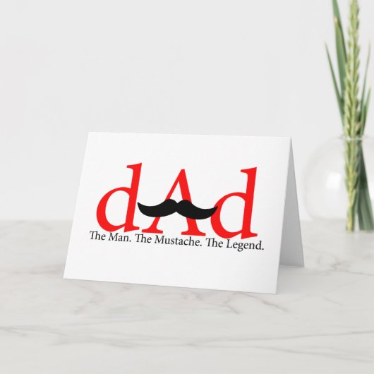 De rode Snor van de Papa Kaart (Voorkant)