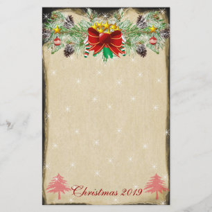 De rode Sterren van de Kerstboom steekt Slinger Briefpapier