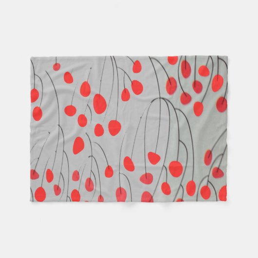 De rode STIPPEN deken (Voorkant (Horizontaal))