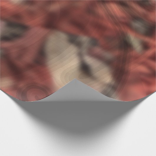 De rode struik cadeaupapier (Hoek)