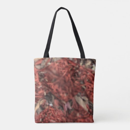 De rode Struik Tote Bag (Achterkant)
