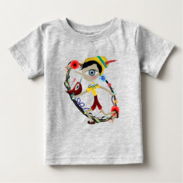 De rode T-shirt van pinochoPinocchio van