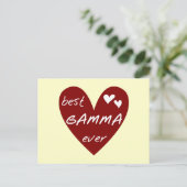 De rode T-shirts en de Giften van de Gamma's van Briefkaart (Staand voorkant)