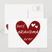 De rode T-shirts en de Giften van de Oma van het Briefkaart (Voorkant / Achterkant)