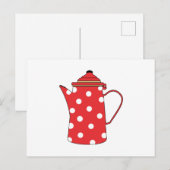 De rode theepot briefkaart (Voorkant / Achterkant)