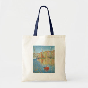 De Rode Ton by Paul Signac, Vintage Pointillisme Tote Bag