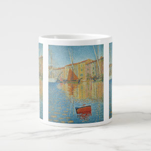 De Rode Ton door Paul Signac, Vintage Pointillisme Grote Koffiekop