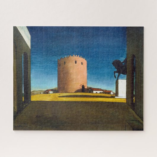 De Rode Toren | Giorgio de Chirico | Legpuzzel (Horizontaal)