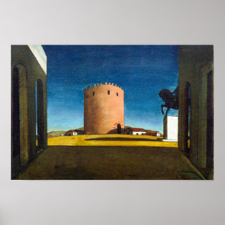 De Rode Toren | Giorgio de Chirico | Poster