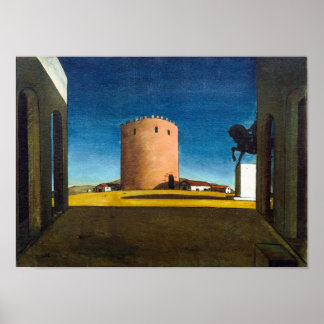 De Rode Toren | Giorgio de Chirico | Poster