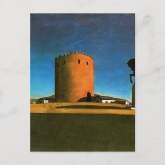 De rode toren van Giorgio de Chirico 1913 Briefkaart