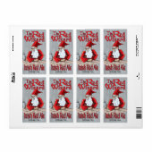 De rode tovenaar Ierse rode ale Etiket (Full Sheet)