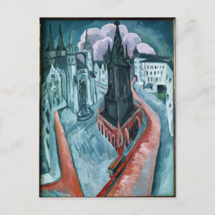 De Rode Tower in Halle, 1915 Briefkaart