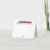 De rode Tractor dankt u nota neemt van Kaart (Achterkant)