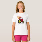 De rode Tractor van de Put van de Put T-shirt (Voorkant volledig)