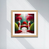 De Rode Tuinen van Wonderland Poster