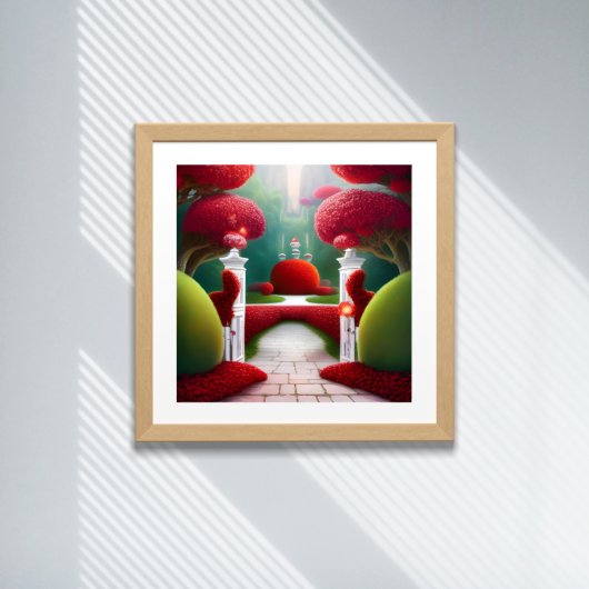 De Rode Tuinen van Wonderland Poster