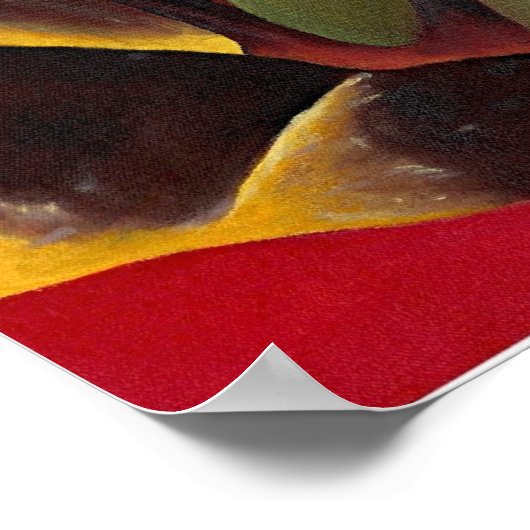 De Rode Tulp Poster (Hoek)