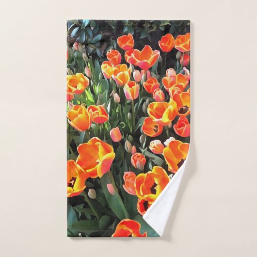 De rode tulpen van Istanbul Bad Handdoek (Handdoek)