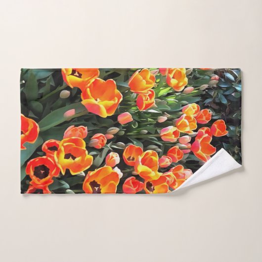 De rode tulpen van Istanbul Bad Handdoek (Handdoek)