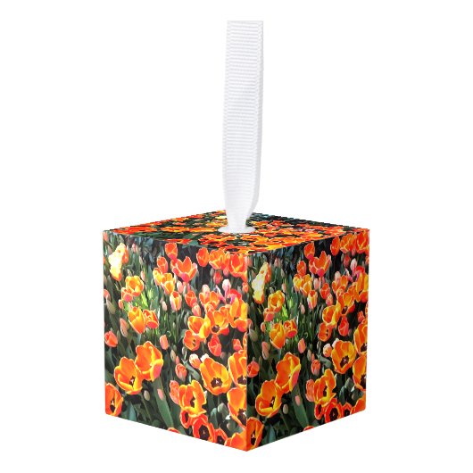 De rode tulpen van Istanbul Decoratie (Voorkant hoekig)