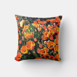 De rode tulpen van Istanbul Kussen