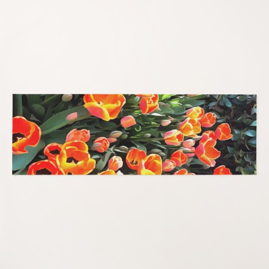De rode tulpen van Istanbul Yogamat (Voorkant (horizontaal))
