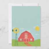 De rode Uitnodiging van de Schuur (Achterkant)