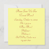 De rode Uitnodiging van het Hart van Rozen (Achterkant)