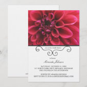 De rode Uitnodigingen van het Vrijgezellenfeest (Voorkant / Achterkant)