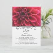 De rode Uitnodigingen van het Vrijgezellenfeest (Staand voorkant)