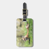 De rode Uitrusting van de Vos Bagagelabel (Voorkant verticaal)