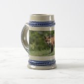 De rode Uitrusting van de Vos Bierpul (Voorkant links)