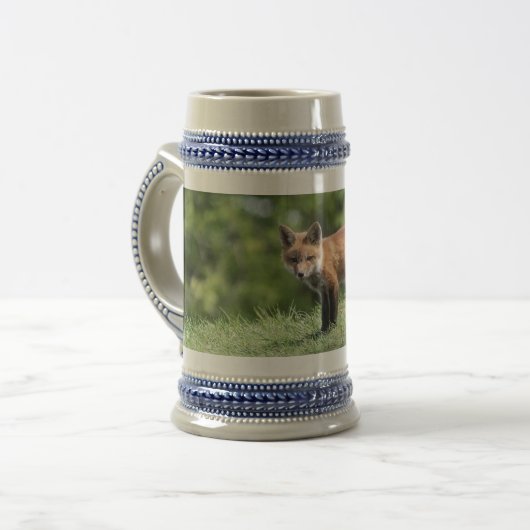 De rode Uitrusting van de Vos Bierpul (Voorkant links)