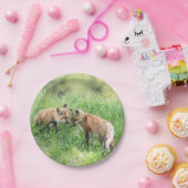 De rode Uitrustingen van de Vos Papieren Bordje (Feest)