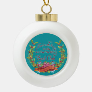 De rode Vakantie van de Vriendschap van de Keramische Bal Ornament
