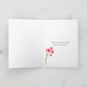 De rode verjaardag van de Oma van de hibiscusbloem Kaart (Binnen)