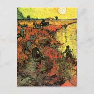 De Rode Vineyard van Vincent van Gogh Briefkaart